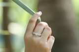 0.80 Carat (ctw) 14K White Gold Round Cut Diamond Ladies Bridal Vintage Halo Style Engagement Ring 3/4 CT