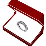 0.40 Carat (ctw) Sterling Silver Round Black & White Diamond Ladies Milgrain Style Anniversary Wedding Band