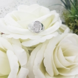 0.15 Carat (ctw) Sterling Silver Round White Real Diamond Men's Wedding Anniversary Band