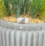 0.13 Carat (ctw) Sterling Silver Round Black Diamond Men's 5 Stone Wedding Anniversary Band