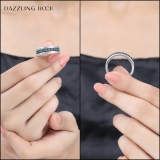 0.65 Carat (ctw) Sterling Silver Round Blue Diamond Men's Wedding Anniversary Band Ring