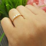 0.40 Carat (ctw) 14K Yellow Gold Round Cut Diamond Ladies Bridal 5 Stone Engagement Ring