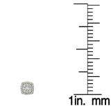 0.50 Carat (ctw) 18K Yellow Gold Real Round Cut White Diamond Ladies Cluster Stud Earrings 1/2 CT