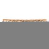 0.50 Carat (ctw) 14K Rose Gold Round Cut Diamond Ladies Milgrain Anniversary Wedding Stackable Band 1/2 CT