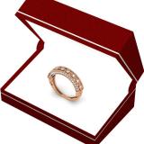 0.40 Carat (ctw) 10K Rose Gold Round Cut Diamond Ladies Vintage Style Milgrain Anniversary Wedding Stackable Band