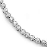 5.00 Carat (ctw) 14K White Gold Real Round Diamond Ladies Tennis Necklace 5 CT