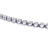 5.00 Carat (ctw) 14K White Gold Real Round Diamond Ladies Tennis Necklace 5 CT