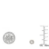0.50 Carat (ctw) 14K Rose Gold Real Round Cut White Diamond Ladies Cluster Stud Earrings 1/2 CT