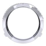 0.45 Carat (ctw) 14K White Gold Round Cut Diamond Ladies Anniversary Wedding Band Swirl Enhancer Guard Double Ring 1/2 CT
