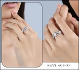 0.33 Carat (ctw) Sterling Silver Round Cut Diamond Ladies Bridal Marquise Shape Vintage Engagement Ring With Matching Band Set 1/3 CT