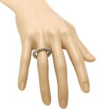 0.50 Carat (ctw) 10K Rose Gold Round Cut Diamond Ladies Milgrain Anniversary Wedding Stackable Band 1/2 CT