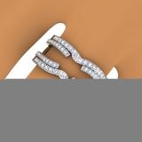 0.50 Carat (ctw) 18K White Gold Round Diamond Ladies Anniversary Wedding Band Enhancer Swirl Double Guard Ring  1/2 CT