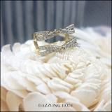 0.50 Carat (ctw) 18K Yellow Gold Round Diamond Ladies Anniversary Wedding Band Enhancer Swirl Double Guard Ring  1/2 CT