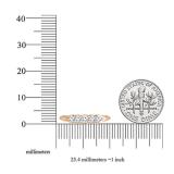 0.50 Carat (ctw) 18K Rose Gold Round White Diamond Ladies 5 Stone Anniversary Wedding Band Stackable Ring 1/2 CT