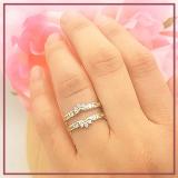 0.50 Carat Round Diamond Anniversary Wedding Band Enhancer Guard Double Ring for Women in 14K Yellow Gold