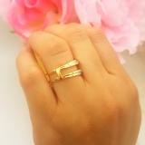 0.33 Carat (ctw) 10K Yellow Gold Round Cut Diamond Ladies Anniversary Wedding Band Enhancer Guard Double Chevron Ring 1/3 CT