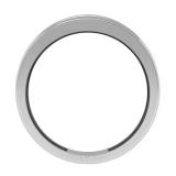 0.33 Carat (ctw) 10K White Gold Round Cut Diamond Men's Channel Set Double Row Anniversary Wedding Band 1/3 CT