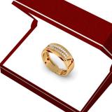 0.33 Carat (ctw) 14K Yellow Gold Round Cut Diamond Men's Channel Set Double Row Anniversary Wedding Band 1/3 CT
