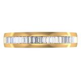 0.40 Carat (ctw) 10K Yellow Gold Baguette Cut Diamond Ladies Stackable Anniversary Wedding Band