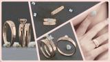 0.28 Carat (ctw) 14K Rose Gold Round Cut Diamond Men & Women's Cluster Engagement Ring Trio Bridal Set 1/4 CT
