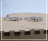 0.25 Carat (ctw) 10K White Gold Round Cut Diamond Ladies 5 Stone Bridal Engagement Ring With Matching Band Set 1/4 CT