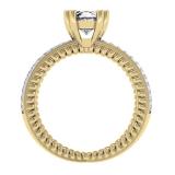 0.40 Carat (ctw) 14K Yellow Gold Round Cut Diamond Ladies Bridal Split Shank Semi Mount Engagement Ring (No Center Stone)