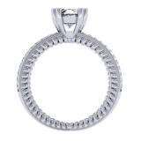 0.40 Carat (ctw) 18K White Gold Round Cut Diamond Ladies Bridal Split Shank Semi Mount Engagement Ring (No Center Stone)