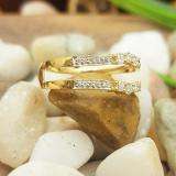 0.50 Carat (ctw) 18K Yellow Gold Round Cut Diamond Ladies Anniversary Wedding Band Enhancer Guard Double Ring 1/2 CT