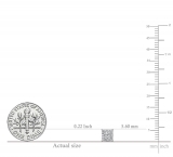 0.30 Carat (ctw) 14K White Gold Round White Diamond Ladies Square Shape Stud Earrings 1/3 CT