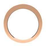 0.55 Carat (ctw) 14K Rose Gold Alternating Round & Baguette Cut Diamond Ladies Channel Set Anniversary Wedding Band Stackable Ring 1/2 CT