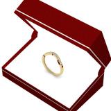 0.10 Carat (ctw) 18K Yellow Gold Round Cut Diamond Ladies Stackable Anniversary Wedding Band 1/10 CT