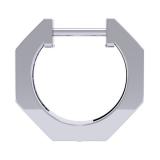 0.20 Carat (ctw) 18K White Gold Round Cut Diamond Ladies Huggie Hoop Earrings 1/5 CT