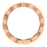 0.33 Carat (ctw) 10K Rose Gold Round Cut Diamond Ladies Bridal Anniversary Wedding Swirl Band 1/3 CT