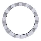 0.33 Carat (ctw) 18K White Gold Round Cut Diamond Ladies Bridal Anniversary Wedding Swirl Band 1/3 CT