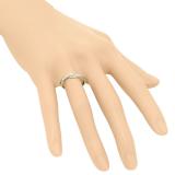 0.25 Carat (ctw) 10K Yellow Gold Round Cut Diamond Ladies Bridal Twisted Wave Promise Engagement Ring 1/4 CT