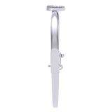 0.06 Carat (ctw) Sterling Silver Round Cut White Diamond Ladies Infinity Loop Bangle Bracelet