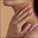 0.60 Carat (ctw) 10K Yellow Gold Princess & Baguette Cut Diamond Ladies Anniversary Wedding Band Stackable Ring