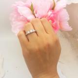 1.15 Carat (ctw) 14K White Gold Round Diamond Ladies 3-Stone Bridal Engagement Ring