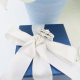 1.00 Carat (ctw) 14k White Gold Round Diamond Ladies Bridal Engagement Ring Set With Matching Band 1 CT
