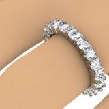 2.10 Carat (ctw) 14K White Gold Round Diamond Ladies Eternity Anniversary Stackable Ring Wedding Band