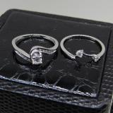0.50 Carat (ctw) 10K White Gold Round Diamond Ladies Swirl Bridal Engagement Ring Matching Band Set 1/2 CT