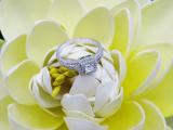 0.50 Carat (ctw) Princess & Round Diamond Split Shank Bridal Engagement Ring 1/2 CT 10K White Gold