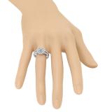 0.33 Carat (ctw) 10K White Gold Round Diamond Ladies Split Shank Bridal Semi Mount Engagement Ring 1/3 CT (No Center Stone)