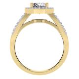 0.33 Carat (ctw) 10K Yellow Gold Round Diamond Ladies Split Shank Bridal Semi Mount Engagement Ring 1/3 CT (No Center Stone)