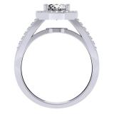 0.33 Carat (ctw) 14K White Gold Round Diamond Ladies Split Shank Bridal Semi Mount Engagement Ring 1/3 CT (No Center Stone)
