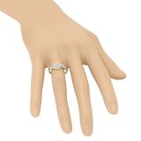 0.25 Carat (ctw) 18K Yellow Gold Round Cut Diamond Ladies Twisted Swirl Cluster Engagement Ring 1/4 CT