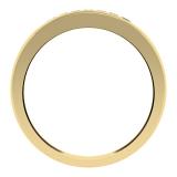 0.35 Carat (ctw) 10K Yellow Gold Princess Cut Diamond Ladies Anniversary Wedding Stackable Ring Band