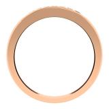 0.35 Carat (ctw) 14K Rose Gold Princess Cut Diamond Ladies Anniversary Wedding Stackable Ring Band