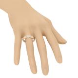 0.35 Carat (ctw) 14K Rose Gold Princess Cut Diamond Ladies Anniversary Wedding Stackable Ring Band