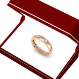 0.35 Carat (ctw) 14K Rose Gold Princess Cut Diamond Ladies Anniversary Wedding Stackable Ring Band